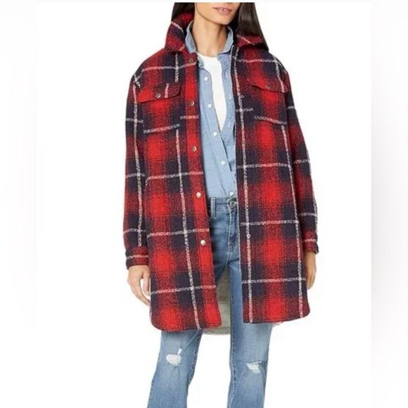 NWT Levi’s wool blend and Sherpa shacket. Large - Picture 1 of 5